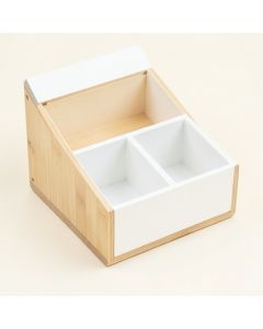 Dune Bridge Empty Coffee-Station Organizer - White (synthetic illustration; no displayed measurements)