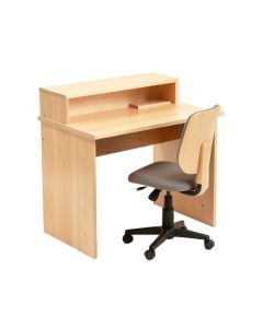 Lindall 39.4 '' W Writing Desk With Hutch And Chair Set (synthetic illustration; no displayed measurements)
