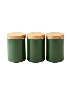 Lidded 3 Piece Kitchen Canister Set