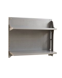 Flint Brook Empty Wall-Mounted Tool Organizer Panel - Gray
