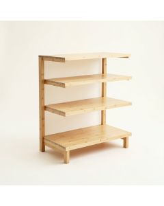 Dawn Bluff Empty Seed-Starting Shelving Unit Without Lights - Beige (synthetic illustration; no displayed measurements)