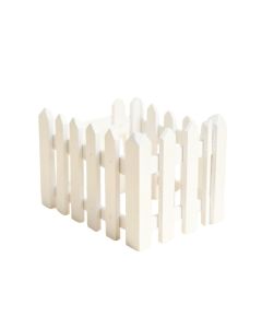 Brandusa Miniature Wood Picket Fence Fairy Garden
