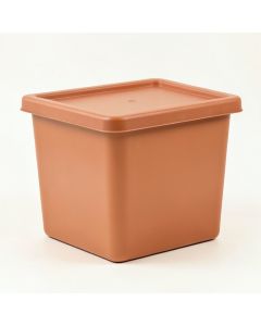 Willow Crest Closed Outdoor Storage Box - Terracotta (synthetic illustration; no displayed measurements)