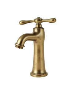 Victorian Single Hole Bathroom Faucet With Drain Assembly