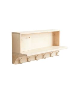 Briar Bridge Wall-Mounted Entryway Organizer Shelf - Ivory