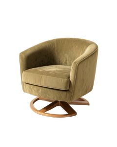 Earle 33.5 '' Wide Swivel Barrel Chair (synthetic illustration; no displayed measurements)