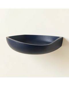 Maple Edge Wall-Mounted Cat Perch - Navy (synthetic illustration; no displayed measurements)