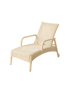 Alder Bluff Outdoor Lounge Chair - Cream (synthetic illustration; no displayed measurements)