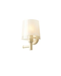 Lake Crossing Wall Sconce Mounted On A Plain Wall - Cream
