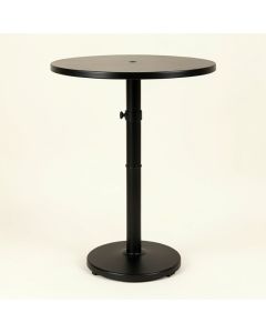 Sukru 20 '' Half Round Outdoor Patio Stand Resin Deck Table Sun (synthetic illustration; no displayed measurements)
