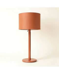 Slate Branch Floor Lamp With A Plain Fabric Shade - Terracotta (synthetic illustration; no displayed measurements)