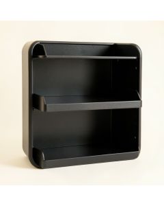 Willow Arc Empty Mug-Storage Cabinet Insert - Black (synthetic illustration; no displayed measurements)