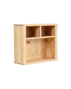 Shore Edge Wall-Mounted Entryway Organizer Shelf - Beige