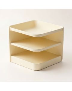 Ridge Bend Empty Mug-Storage Cabinet Insert - Cream (synthetic illustration; no displayed measurements)