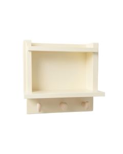 Shore Bend Wall-Mounted Entryway Organizer Shelf - Cream (synthetic illustration; no displayed measurements)
