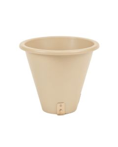 Laurel Bluff Empty Railing Planter With Integral Brackets - Beige