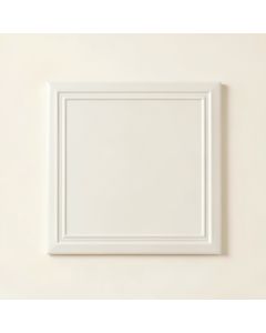 Oak Crest Uninstalled Square Decorative Tile - White (synthetic illustration; no displayed measurements)