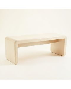 Cove Falls Indoor Bench - Ivory (synthetic illustration; no displayed measurements)