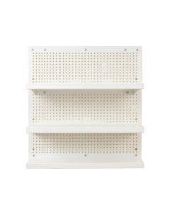Willow Bend Empty Wall-Mounted Tool Organizer Panel - White