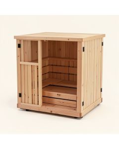 4 - Person Indoor Steam Sauna (synthetic illustration; no displayed measurements)