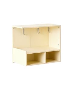 Stone Canyon Wall-Mounted Entryway Organizer Shelf - Cream (synthetic illustration; no displayed measurements)