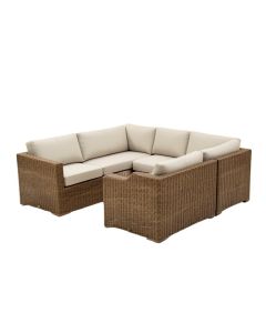 Albrah Patio Sectional With Cushions