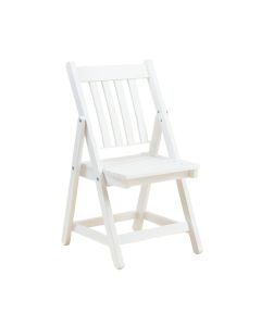 Bay Crest Folding Outdoor Chair - White
