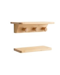 Juniper Brook Wall-Mounted Entryway Organizer Shelf - Beige (synthetic illustration; no displayed measurements)