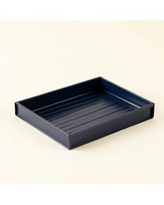 Alder Fold Empty Under-Desk Cable Tray - Navy (synthetic illustration; no displayed measurements)
