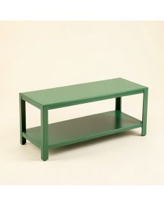 Wren Bend Narrow Outdoor Storage Bench - Green (synthetic illustration; no displayed measurements)