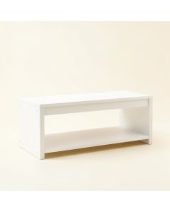 Reed Crest Indoor Bench - White (synthetic illustration; no displayed measurements)