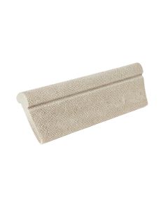 Fabrique 12 '' X 3 '' Porcelain Bullnose Tile Trim In Brun Linen (synthetic illustration; no displayed measurements)