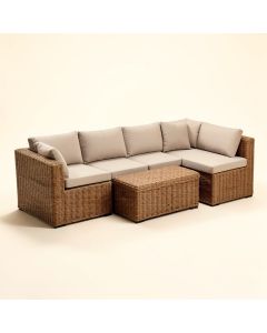 Connally 7 Piece Rattan Sectional Seating Group With Cushions (synthetic illustration; no displayed measurements)