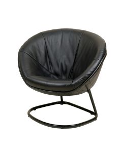 Cheney 30 '' Wide Cowhide Papasan Chair