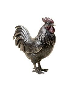Anatole Tin And Chalkboard Rooster Figurine