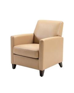 Cron Upholstered Arm Chair In Almond
