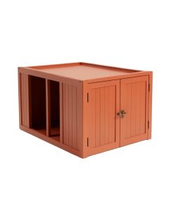 Fern Canyon Empty Furniture-Style Litter Enclosure - Terracotta
