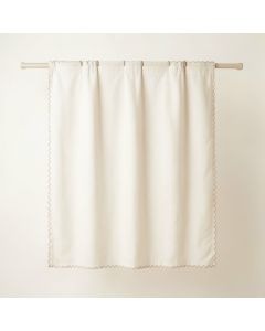Glen Dale Shower Curtain Hanging Flat From A Plain Rod - Cream (synthetic illustration; no displayed measurements)