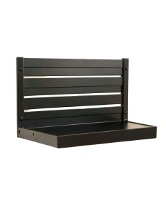 Dune Crossing Wall-Mounted Entryway Organizer Shelf - Black (synthetic illustration; no displayed measurements)