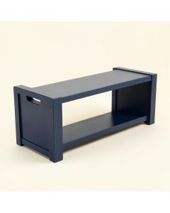 Bay Arc Narrow Outdoor Storage Bench (synthetic illustration; no displayed measurements)