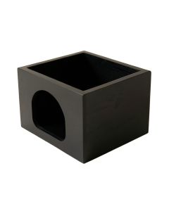Shore Crossing Empty Furniture-Style Litter Enclosure - Black (synthetic illustration; no displayed measurements)