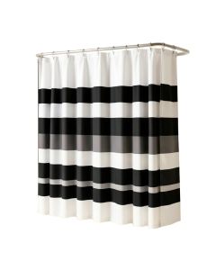 Pruneda Striped Single Shower Curtain