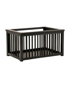 Willow Bridge Empty Furniture-Style Pet Crate - Black
