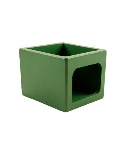 Dune Bend Empty Furniture-Style Litter Enclosure - Green (synthetic illustration; no displayed measurements)
