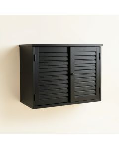 Glen Bend Wall-Mounted Entry Cabinet - Black (synthetic illustration; no displayed measurements)