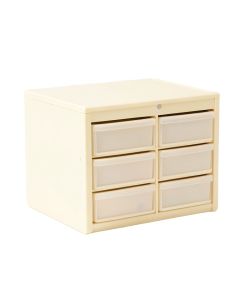 Moss Crossing Small-Parts Storage Drawer Cabinet - Ivory