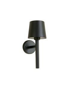 Sage Branch Wall Sconce Mounted On A Plain Wall - Black (synthetic illustration; no displayed measurements)