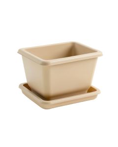 Maple Brook Empty Raised Planter - Beige (synthetic illustration; no displayed measurements)