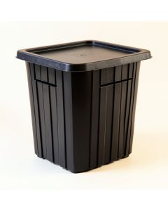 Lake Canyon Closed Garden Compost Bin - Black (synthetic illustration; no displayed measurements)