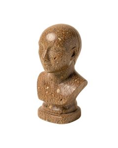 Brown Polystone Meditator Bust